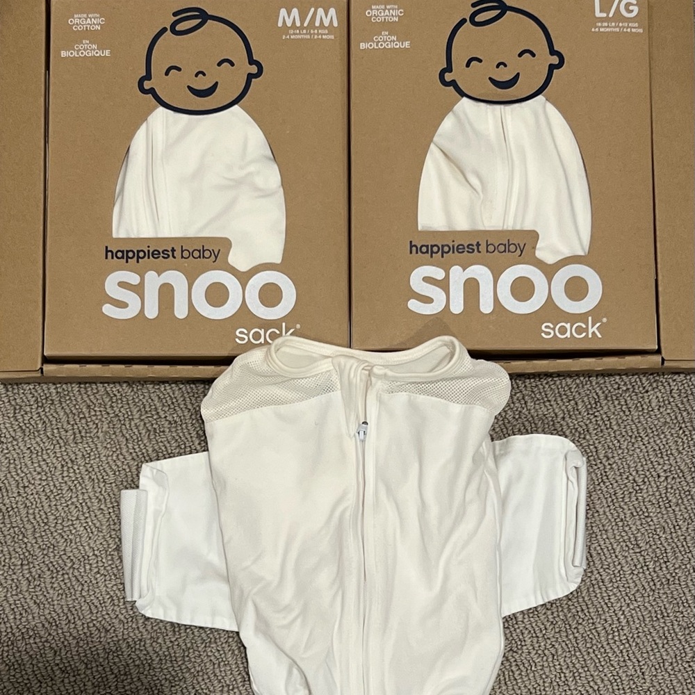 happiest baby Snoo Sack Baby Sleep Sack - White